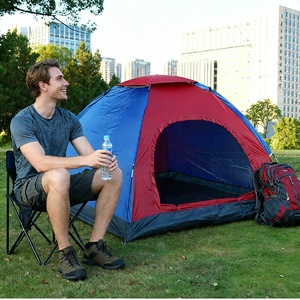 Tente de randonnée extérieure monocouche multi-personnes, pliable, portable, imperméable, protection solaire, quatre saisons, camping - Product Image 5