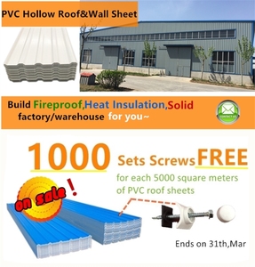 Revêtement <span class=keywords><strong>de</strong></span> <span class=keywords><strong>toit</strong></span> creux trapézoïdal UPVC pour entrepôt - Product Image 5