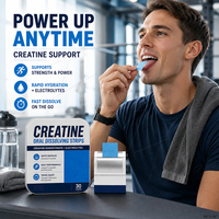 Bandelettes orales de créatine et d'électrolytes à marque privée, formule personnalisée avec B12 - Faible MOQ, vente en gros pour la nutrition sportive et fitness