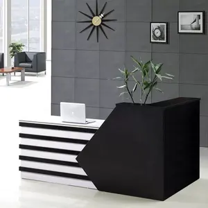 striped zebra design stylish modern bar front desk office furniture gym salon reception desk