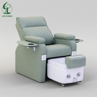 Fauteuil de pédicure de luxe JINCHENG, spa pour les pieds, dossier réglable, massage chauffant, système de jets sans tuyau à drainage automatique, couleurs personnalisées