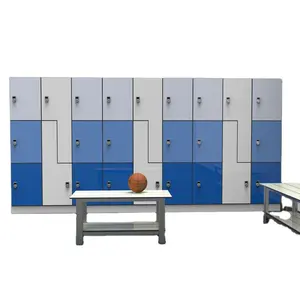 Factory Direct Sales 6 Doors Gym Wooden Storage Locker Cabinet With Normal Key