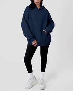 Sudadera con Capucha de Alta Calidad, 500 Gsm, Algodón Grueso de Punto, Logotipo Frontal Personalizado, Antiarrugas, Transpirable, Ropa Casual de Calle para Mujer, OEM - Product Image 2