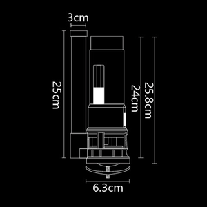 BJ-1402 kép Flush nhà vệ sinh Phễu thoát nước van chất lượng tốt <span class=keywords><strong>push</strong></span> <span class=keywords><strong>button</strong></span> bể nước phụ kiện van đầu vào - Product Image 3