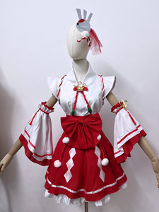 Disfraz de <span class=keywords><strong>Cosplay</strong></span> de Doncella del Santuario Oojo Ise, Conjunto de Juego de Rol de Personaje de Videojuego, Kimono Gokuraku Jodo, Uniforme de Anime - Product Image 2