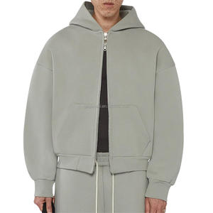 High Quality Custom Cropped <strong>Zip</strong> Hoodie Manufacturing Double Zipper Hoodies <strong>Zip</strong> <strong>Ups</strong> Oversized Blank Heavyweight <strong>Zip</strong> <strong>up</strong> Hoodie - Product Image 1