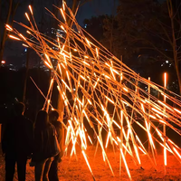 Installation d'éclairage de sculpture d'art scénique carré de grande rue commerciale extérieure allume le feu numérique