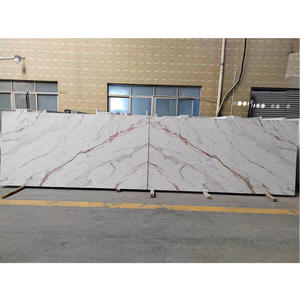 TMZ 7001 Calacatta Gold PD, Piedra Artificial, Cuarzo Blanco Estampado, Diseño Moderno de Lujo, Gran Losa Pulida, Encimera de Cocina para Hotel - Product Image 4