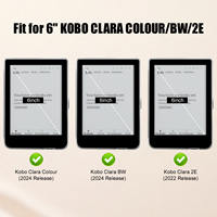 Étui de protection double couche en TPU pour tablette Kobo Clara Color/Clara 2E 6 pouces 2024 avec dragonne 17x13