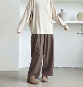 Pantalon <span class=keywords><strong>long</strong></span> ample à jambes larges pour <span class=keywords><strong>femme</strong></span>, style automne-hiver, vente directe d'usine - Product Image 5