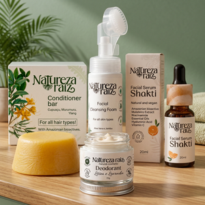 Kit de Cuidado Nutritivo y Radiante: Acondicionador, Espuma Facial, Suero Facial y Desodorante - Product Image 3