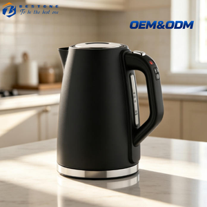 Bouilloire électrique en acier inoxydable de 1,7 L, 2200 W, chauffe-eau rapide, carafe pour thé, café, appareil de cuisine - Product Image 1
