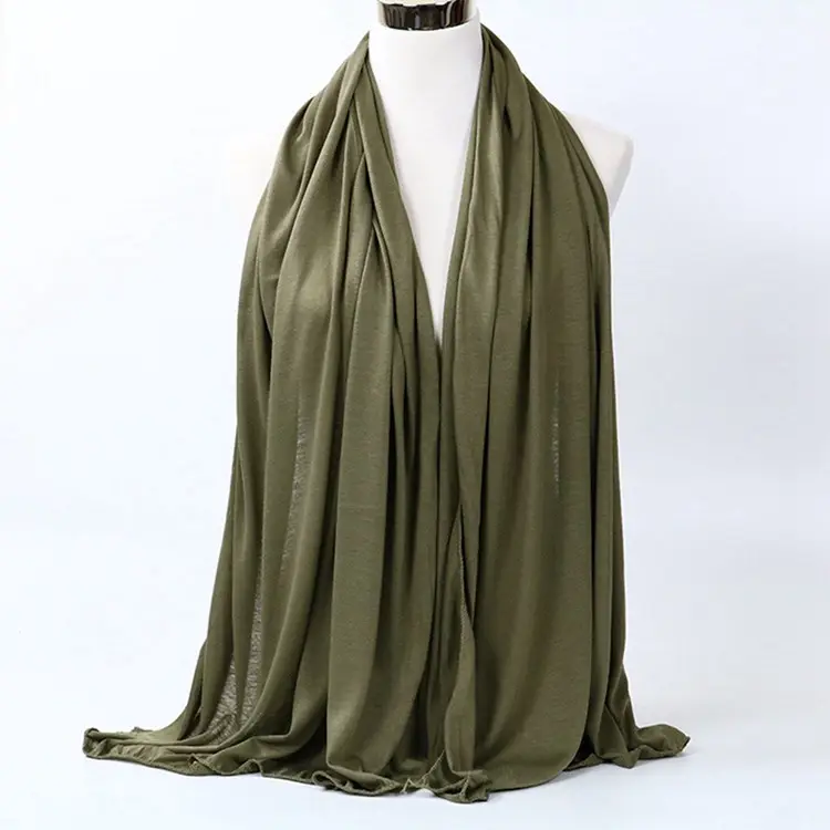 Good Quality Women Solid Plain Crepe Muslim Wedding Wraps Soft Long Shawls Chiffon Hijab Scarf