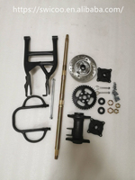 Kit d'essieu arrière de 810mm avec bras oscillant pour ATV Go Kart Karting UTV Buggy