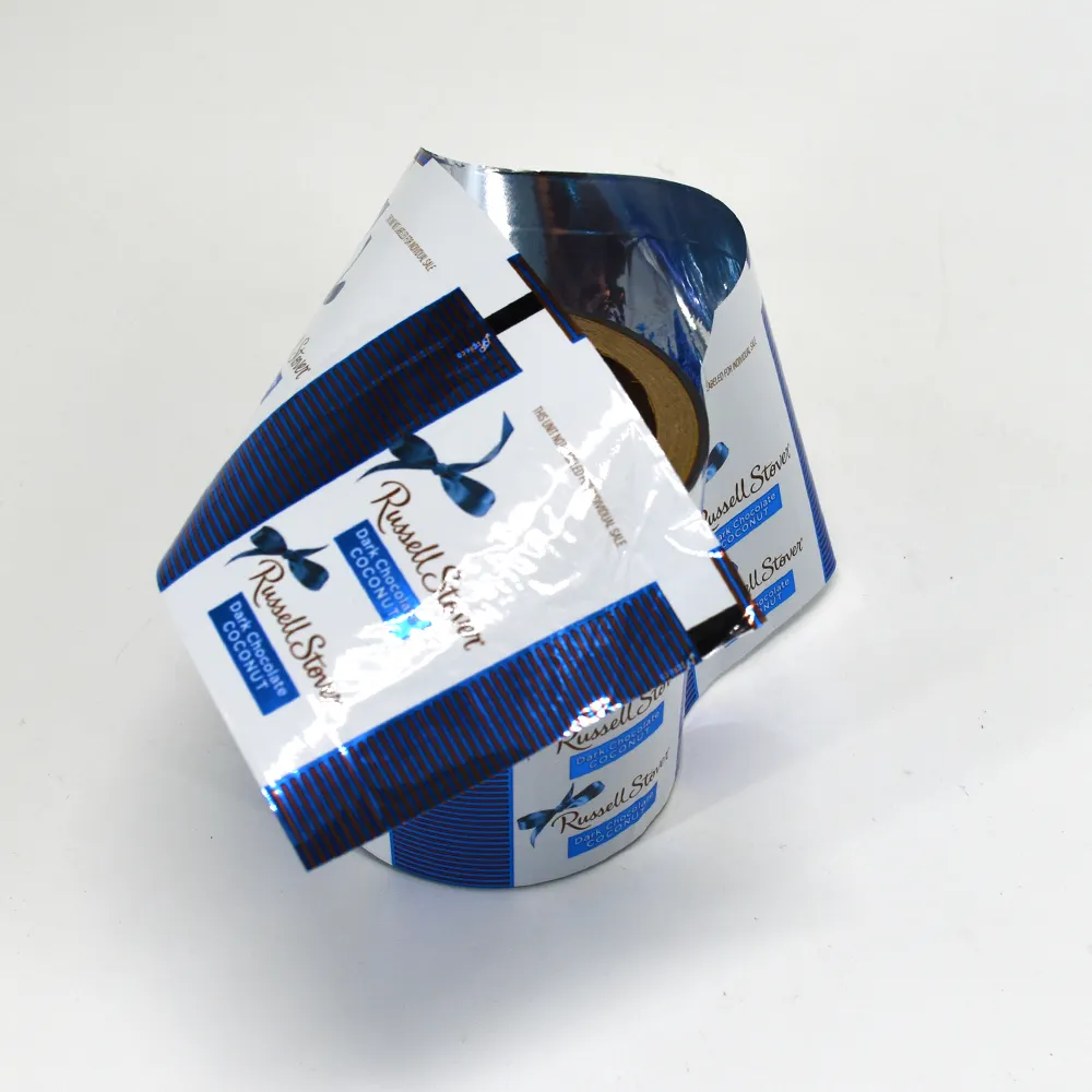 Luckytime stampa personalizzata LOGO Ready-To-Form pellicola stampata per imballaggi alimentari bottiglie rotoli di pellicola-tipo sacchetti per il commercio all'ingrosso