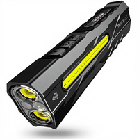 Lampe torche LED rechargeable WARSUN T9, étanche IP33, compacte, avec base magnétique et clip de poche
