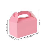 Boîte en papier biodégradable de qualité alimentaire personnalisée en gros, étanche, avec gaufrage et éponge, pour bonbons et friandises de fête d'anniversaire ou de mariage pour enfants