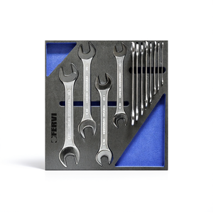 Fervi Hand Tool <b>Set</b> Hard Case Chrome Vanadium Steel 3-Year Warranty-Complete <b>Set</b> Including Combination Wrenches <b>Screwdrivers</b> for - Product Image 1