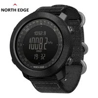 NORTH Edge APACHE นาฬิกาดิจิตอลสำหรับผู้ชาย,นาฬิกาทหารสำหรับวิ่งมัลติมิเตอร์บารอมิเตอร์เข็มทิศกันน้ำ50เมตร