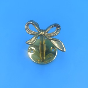 Gancho de pared de aleación de zinc, dorado, redondo, para llaves, para puertas y paredes - Product Image 1