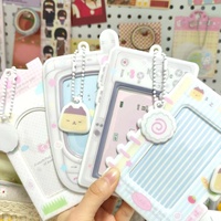 Personnalisez votre propre design, porte-cartes mignon et tendance de style coréen, en PVC, avec fermeture éclair, blocage RFID, porte-cartes Kpop, porte-cartes photo