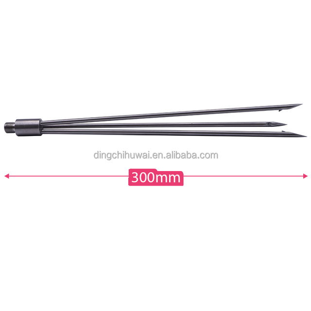 17-4PH Stainless Steel 30cm 177g Hand Pole Spare Parts for Spearfishing 3-Barbs Paralyzer Tip for Lake Bass Carp Fishing Pesca