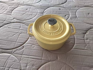 Marmite <span class=keywords><strong>en</strong></span> <span class=keywords><strong>fonte</strong></span> émaillée antiadhésive, grande capacité, multi-tailles, avec couvercle et doubles poignées, pour cuisine domestique - Product Image 6