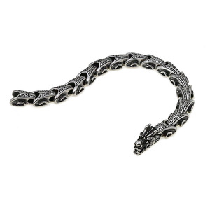 Pulsera vikinga para hombre, joyería pagana nórdica de acero inoxidable, pulsera de cadena de estilo motorista gótico, accesorio de Guerrero nórdico Medieval - Product Image 5