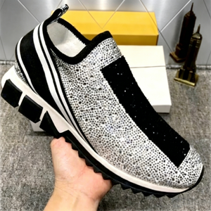 Zapatillas de Lujo de Alta Calidad OEM, Totalmente Decoradas con Piedras, Estilo Hip Hop, Casuales, Cómodas, de Diseñador, Transpirables, para Hombre - Product Image 2