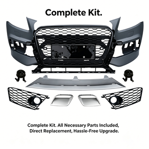 Pare-chocs avant style <span class=keywords><strong>RSQ5</strong></span> avec calandre en nid d'abeille pour Audi Q5 SQ5 8R.5 2013-2018, kit carrosserie de rechange. - Product Image 3