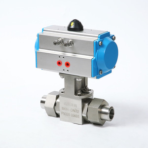Válvula de Bola Neumática de Alta Presión BKH DN32 PN320 304SS para Uso Industrial - Product Image 1