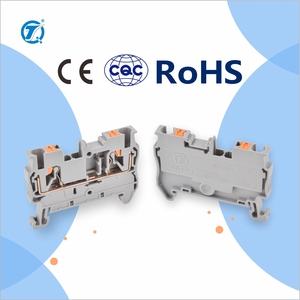 Terminal Blok QPT 2.5 PT 2,5 Feed Through 2.5mm² 800V 24A Din Rail Plug-in Terminal Blok Pegas Konektor Bersertifikasi CE - Product Image 4