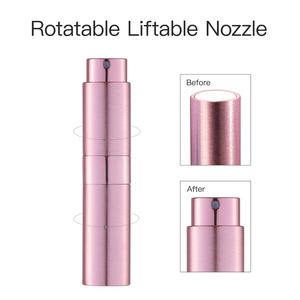 Botella de Perfume Cosmética Giratoria de 5ml/8ml/10ml/15ml/20ml/25ml/30ml con Pulverizador, a Prueba de Fugas, para Uso Oral - Product Image 2