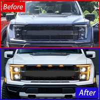 Ensemble de phares LED KGKB pour Ford F150 Raptor 2022-2024, haute qualité, 6000K, double lentille de projecteur, plug and play