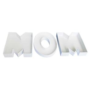 Boîte cadeau en carton en forme de lettre ou de chiffre de 8 pouces, remplissable avec des bonbons, du chocolat ou des confiseries, avec couvercle - Product Image 6