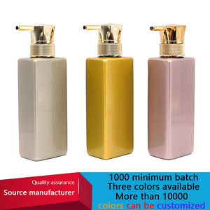 Nhà Máy Bán Hàng Trực Tiếp Có Thể Cá Nhân Hoá Tùy Chỉnh Chai 300Ml Chai Rỗng Vuông Chai Nhựa Với Đầu Bơm Hình Lục Giác - Product Image 3