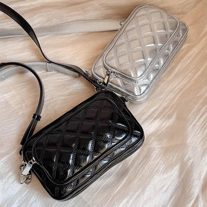 Bolso de Mano Elegante para Mujer, Bolso de Cadena con Diseño de Diamantes, Bolso Bandolera de Moda para Mujer, Bolso Cosmético Cuadrado Pequeño para Mujer - Product Image 4