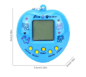 Mesin Game hewan peliharaan Virtual Tamagotchi, mainan permainan hewan peliharaan Mini bentuk hati