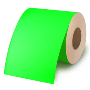 Adhesive Bright Neon Green Fluorescent Colors Label Identification Label Material Paper Jumbo Roll