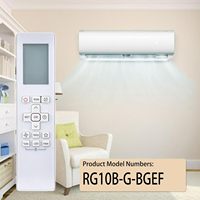 Télécommande de remplacement RG10B(G)/BGEF compatible avec les climatiseurs Carrier/Midea/Samsung RG10B(K1)/BGEFU1 RG10A11UBGEF RG10B2UBGEF