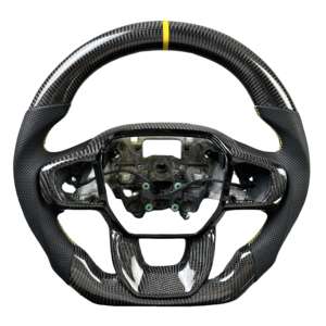 Volante de Fibra de Carbono Forjado en Caliente con Parte Superior Plana y Luces LED para Ford Explorer Mustang GT XLT <span class=keywords><strong>ST</strong></span> S650 S197 2021 <span class=keywords><strong>2022</strong></span> 2024 2025 2026 - Product Image 6