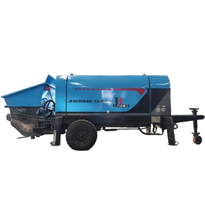 JIUHE Maquinaria para Concreto, Bomba de Transferencia de Cemento Portátil, Móvil, Montada en Remolque, Mini Bomba de Bombeo de Concreto Diésel en Venta - Product Image 1