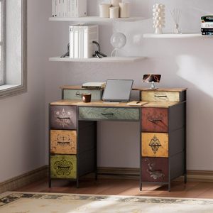 <span class=keywords><strong>Commode</strong></span> pour chambre à coucher avec <span class=keywords><strong>9</strong></span> <span class=keywords><strong>tiroirs</strong></span> et 2 étagères ouvertes, armoire de rangement en tissu, <span class=keywords><strong>commode</strong></span> longue pour placard - Product Image 6