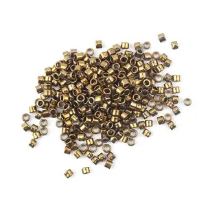 Perline di vetro oro argento di alta qualità da 2mm 2.5mm all'ingrosso della fabbrica per perline di macchine da ricamo in tessuto