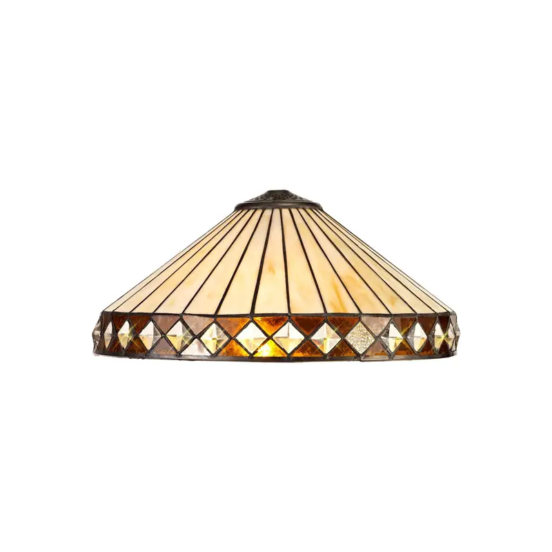Vintage Amber Glass Ceiling Pendent Light Lampshade Retro Style Colored Printing Glass Lamp Shade