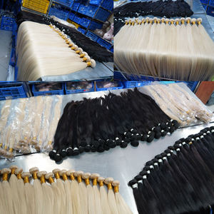 Tissage de Cheveux Naturels Brésilien Indien Vierge, Lot de Mèches de Vison Brutes, Pré-Collées Sans Échantillon Original - Product Image 5