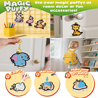 Yingnisi Animaux Aqua Puffs Artisanat DIY Couleur Activité 3D Art Kit Aqua Puffs Art Mousse Peinture Bricolage Artisanat pour Enfants
