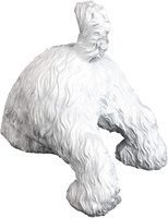 Highland Terrier Creuser Statue de Chien d'animal de ferme jardin extérieur d'affichage figurine sculpture décoration de jardin