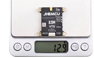JHEMCU 2.5W VTX 5.8G 40CH ปรับได้ ไมโครโฟนในตัว รองรับแบตเตอรี่ 2-6S ขนาด 30x30 มม. สำหรับเครื่องบินบังคับวิทยุระยะไกล - Product Image 5