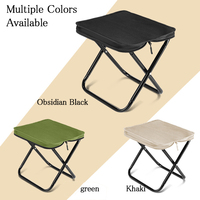 Chaise d'extérieur pliable portable pour camping, pêche, randonnée, pique-nique, mini-tabouret de rangement